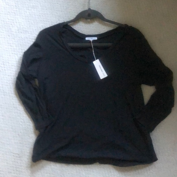 James‎ Perse 3/4 tee black size 2 (M) - Picture 3 of 4